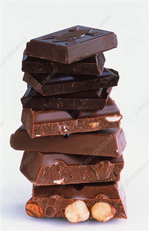 chocolate chunks stock image h110 1779 science photo library