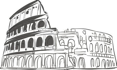 Coliseum Hand Drawn Sketch Stock Vector Royalty Free FreeImages