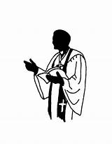 Priest Clipart Catholic Clip Drawing Church Priests Blessing Cliparts Cartoon Priesthood Library Preaching Father sketch template