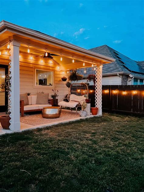 How To Hang String Lights In Your Backyard Love And Renovations