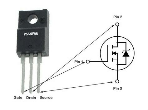 P55NF06 MOSFET Pinout Datasheet Equivalents Circuit And