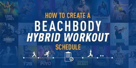How To Create A Hybrid Workout Workout Schedule Beachbody Workouts