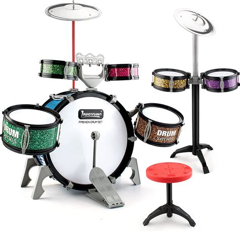 Buy 13 Pcs Drum Set Educational Kids Drum Set With 7 Drums2 Cymbals