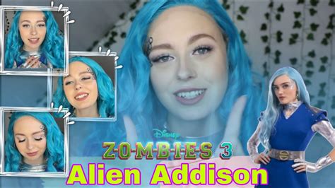 Alien Addison Zombies 3 Makeup Tutorial Youtube