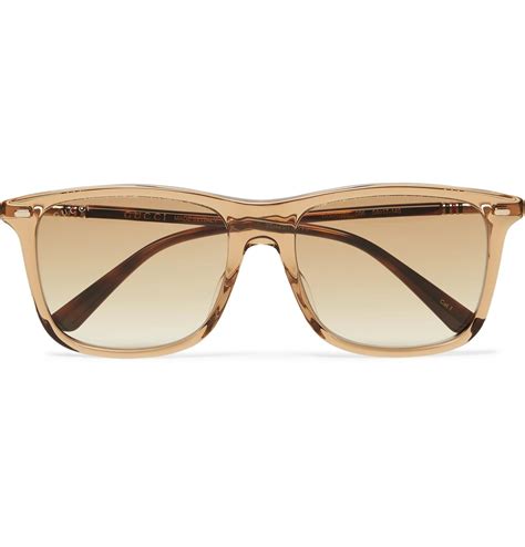 Gucci D Frame Acetate And Gold Tone Sunglasses In Metallic For Men Lyst