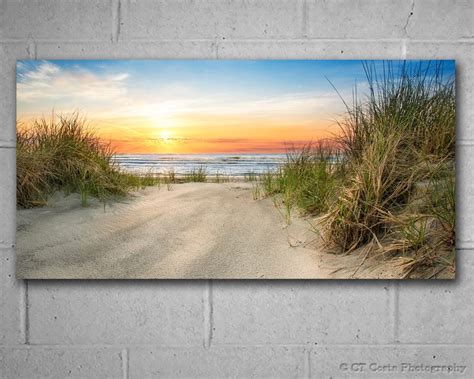 Large Ocean Beach Wall Decor 30x60 Inches Above The Couch Etsy