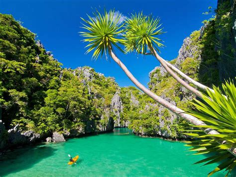 Philippines Pacific Ocean Palawan The Most Beautiful Island Of The