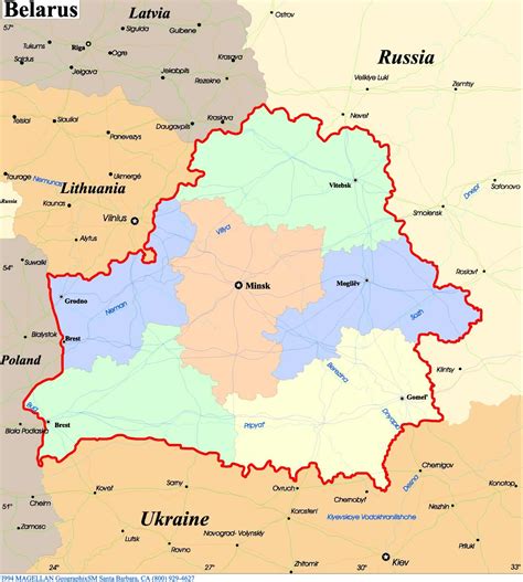 Belarus Maps Printable Maps Of Belarus For Download