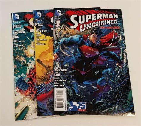 Superman Unchained 1 3 2011 Dc First Three Issues The New 52 Jim