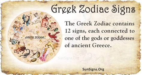 What Is Your Greek Zodiac Sign Sunsignsorg
