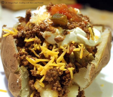 Another hot summer day almost gone. Cooking With Mary and Friends: Taco Loaded Baked Potato