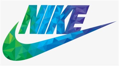Download Nike Geometric Cool Nike Logo Neon Color Hd Png Download