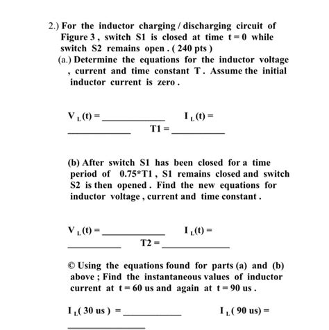 ☑ Inductor Charging And Discharging Equations