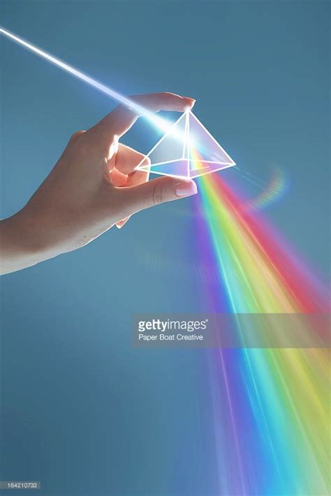 Prism Triangle Hand Finger Fingers Light Light Beam Laser Laser