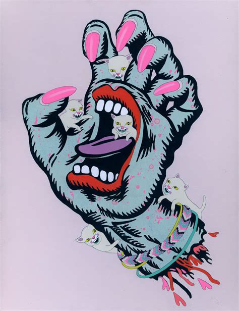 Jennifer Davis Art Screaming Hand 30th Anniversary Art Show