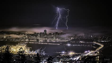 Lightning Over San Francisco Photograph By Don Hoekwater Photography