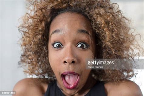 Black Woman Open Mouth Stock Fotos Und Bilder Getty Images
