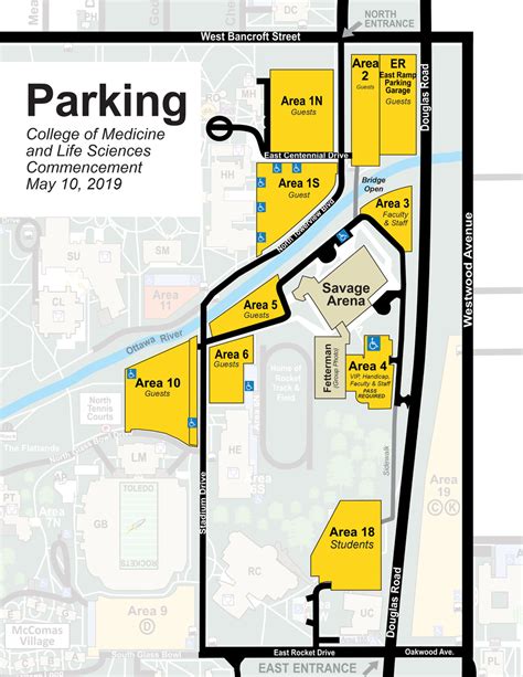 University Of Toledo Parking Map Maps For You