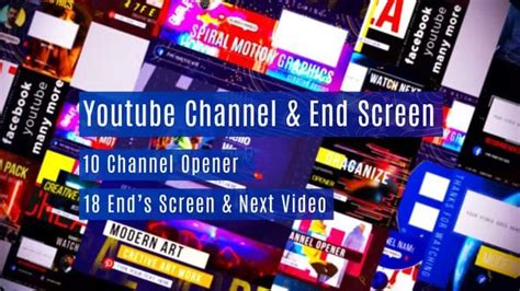 Youtube Channel End Screen 36624096 Videohive Myvfxpro