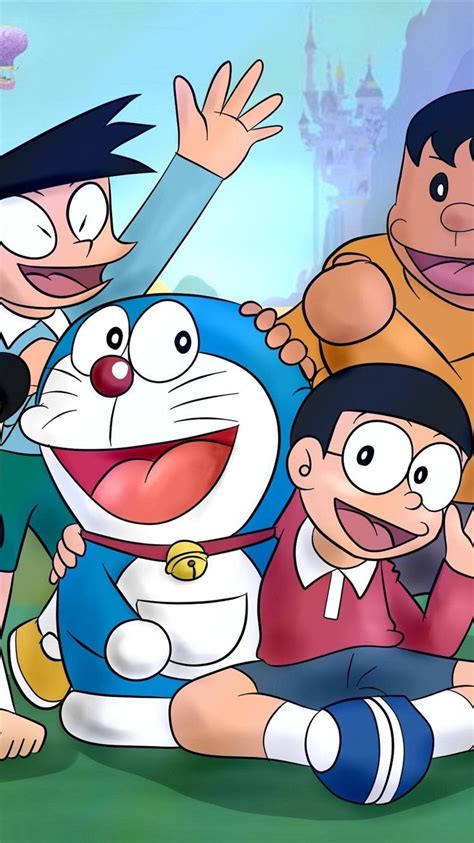 Doraemon Classic Anime 750x1334 Iphone 8766s Wallpaper With Doraemon