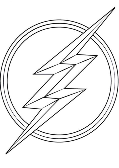 Free And Easy To Print Flash Coloring Pages Flash Logo Flash Tattoo
