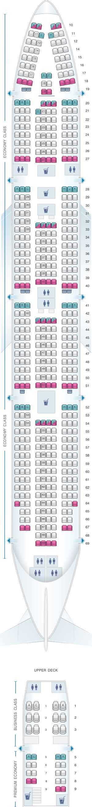 Boeing 747 Seating Plan