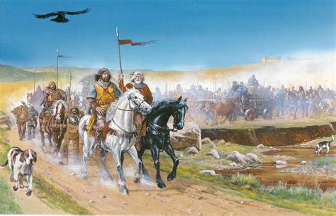 El Cid Y Su Mesnada Durante El Destierro Cortesía De Justo Jiménez