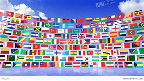 World Flags 3rmbs Stock Animation 470030