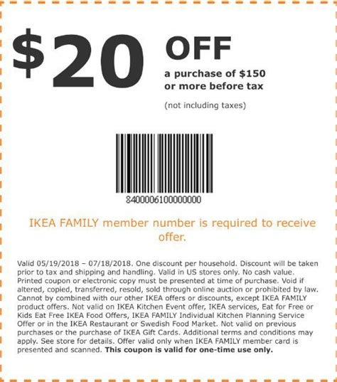 Let's save you some money! Ikea coupon 2018 - COUPON