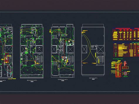 Electrical Installations In Housing Dwg Block For Autocad Designs Cad
