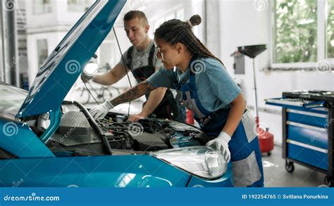 Genuine Services African American Woman Professional Female Mechanic