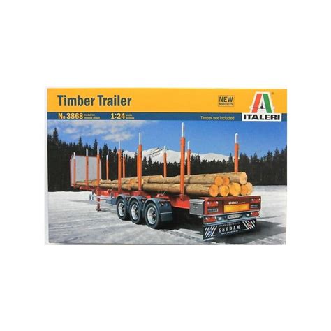 Italeri 3868 Timber Trailer Plastic Model Kit 124