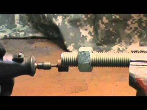 How to use rethreading tool. My DIY Repairing Threads on a Bolt or Rod. - YouTube