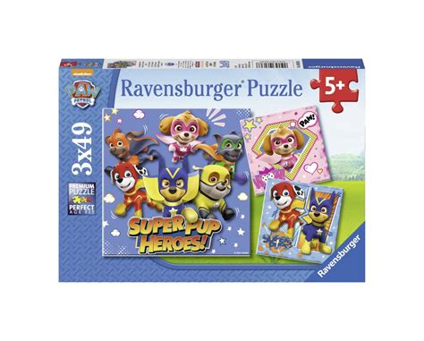 Ravensburger Puzzle 3x49 Pezzi Paw Patrol Toys Center