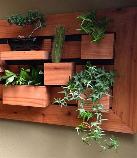 Hang them on a wall. Modern Wall Planter, Vertical Succulent, Picture Frame ...