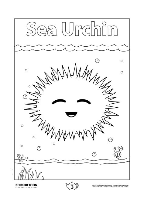 Sea Urchin Coloring Page