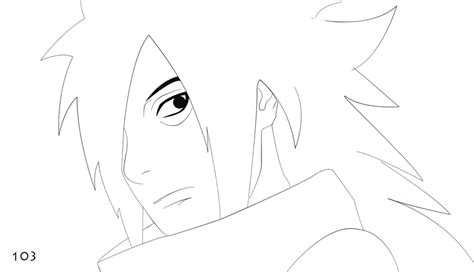 Naruto 625 Madara Lineart By The 103 On Deviantart