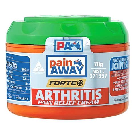 Pain Away Forte Arthritis Pain Relief Cream 70g Discount Chemist