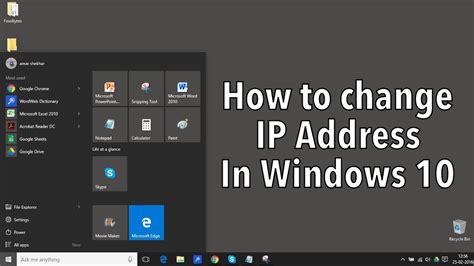 How To Add A Static Ip Address On Windows Youtube