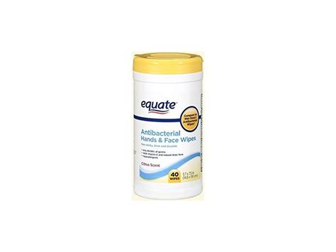 Equate Antibacterial Hands And Face Wipes Citrus 40 Ct Ingredients And