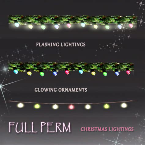Second Life Marketplace Full Perm Christmas Lightings Xmas Decor