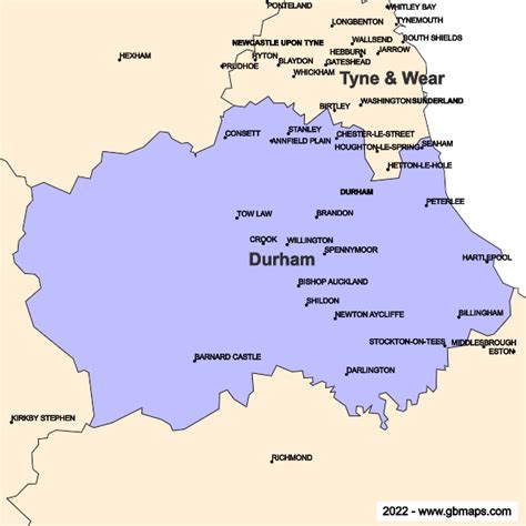 Durham County Boundaries Map