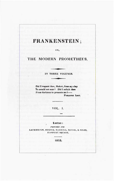 Read these essential elements for apa format title page and cover page. Title page to the first edition » Frankenstein Study Guide ...