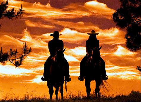 Cowboy Sunset Wallpapers Bigbeamng