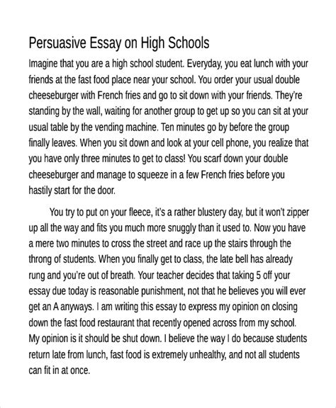 Persuasive Essay 5 Examples Format Pdf Examples