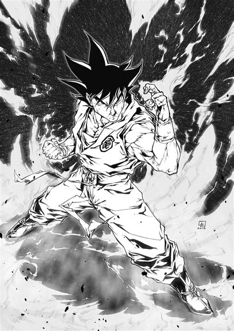 Goku Fighting Pose By Marvelmania On Deviantart