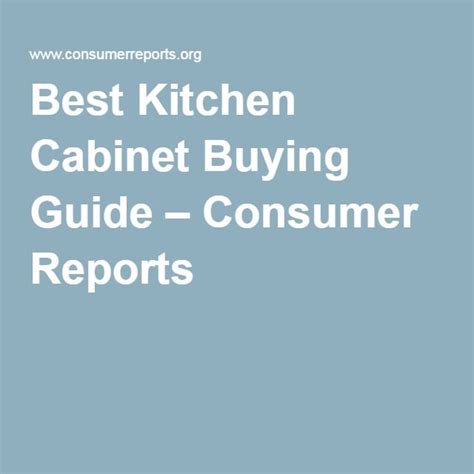 Best Kitchen Cabinet Buying Guide Consumer Reports Best Pressure