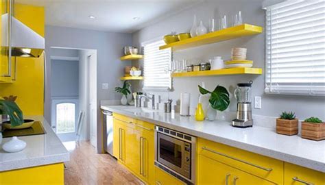 Countertops will also be especially appealing in darker tones, to add some weight to the breezy yellow cabinets. Yellow Kitchen Colors, 22 Bright Modern Kitchen Design and Decorating Ideas