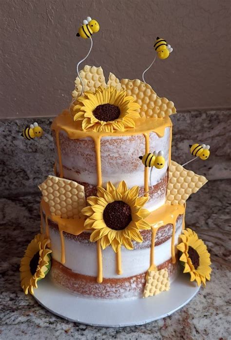 Sunflower Beehive Cake From Bake My Day Yelp Crazy Cakes Creative