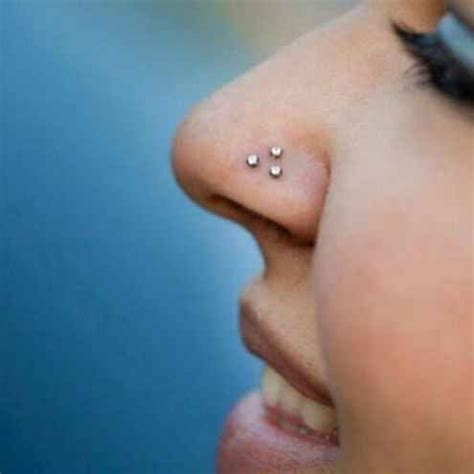 9 Types Of Nose Piercings Explained With Info And Images Double Nose